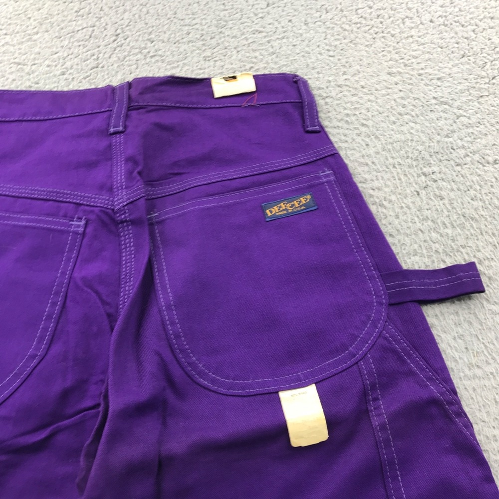 Vintage DEE CEE Panta Womens 5/6 26x36 Purple Carpenter 70s Workwear